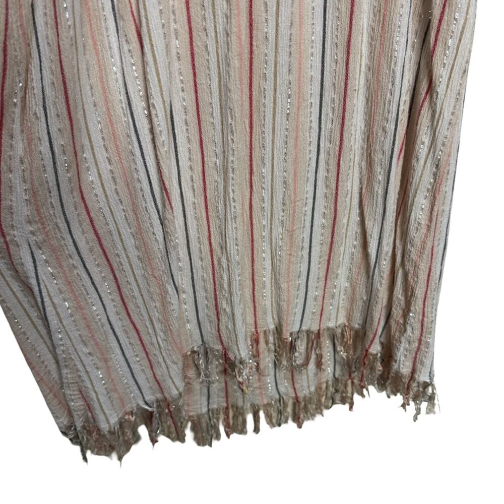BECCA by Rebecca Virtue Endless Summer Metallic Stripe Dress Cover-Up Size M - Picture 4 of 7